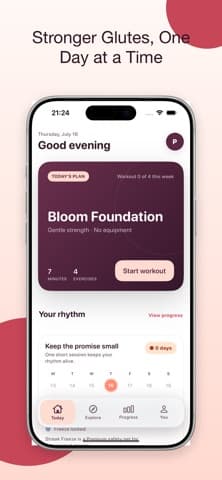 Glute Bloom App Store screenshot 1