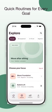 Glute Bloom App Store screenshot 2